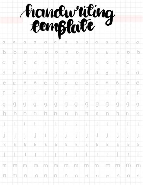 Goodnotes Lettering Template